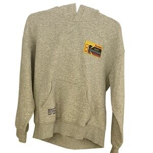 H&M Men's‎ Light Gray Hoodie Kodak Patch Sweatshirt Size XS